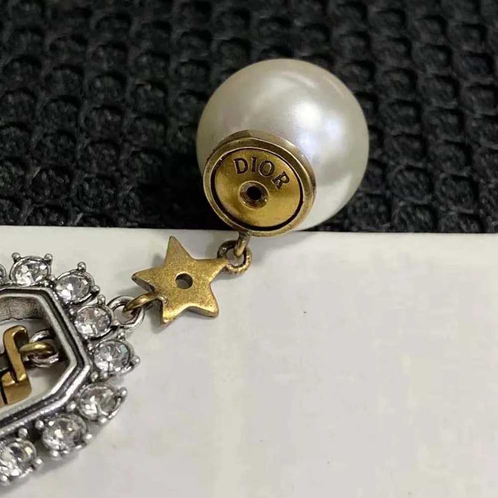 Dior Tribales Earrings Antique Gold and Palladium for Women in Finish Metal Dior Tribales Earrings Antique Gold and Palladium for Women in Finish Metal