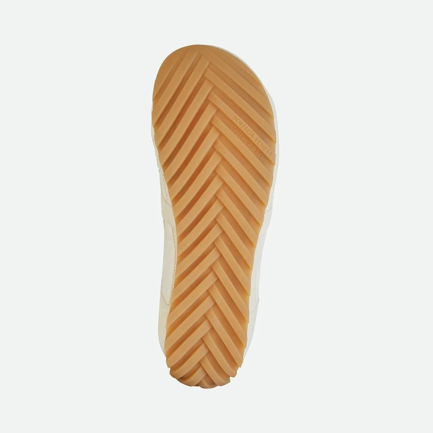 Bottega Veneta Orbit Flash Sneaker Sea Salt in Caramel
