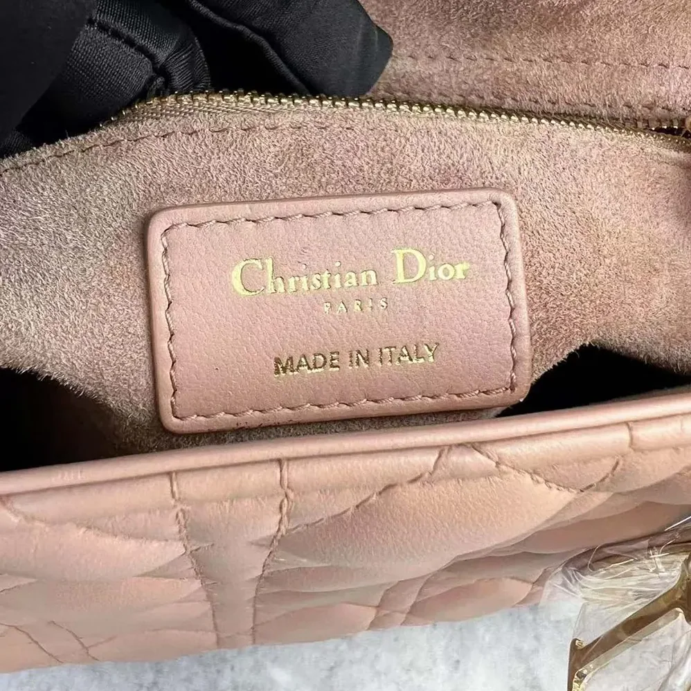 Dior Medium Lady Dior Bag Blush Cannage Lambskin for Women Dior Medium Lady Dior Bag Blush Cannage Lambskin for Women