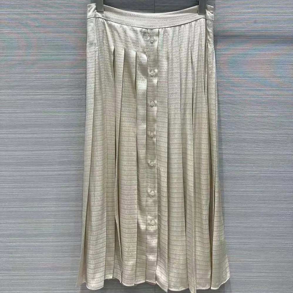 Prada Crêpe De Chine Jacquard Midi Skirt for Women