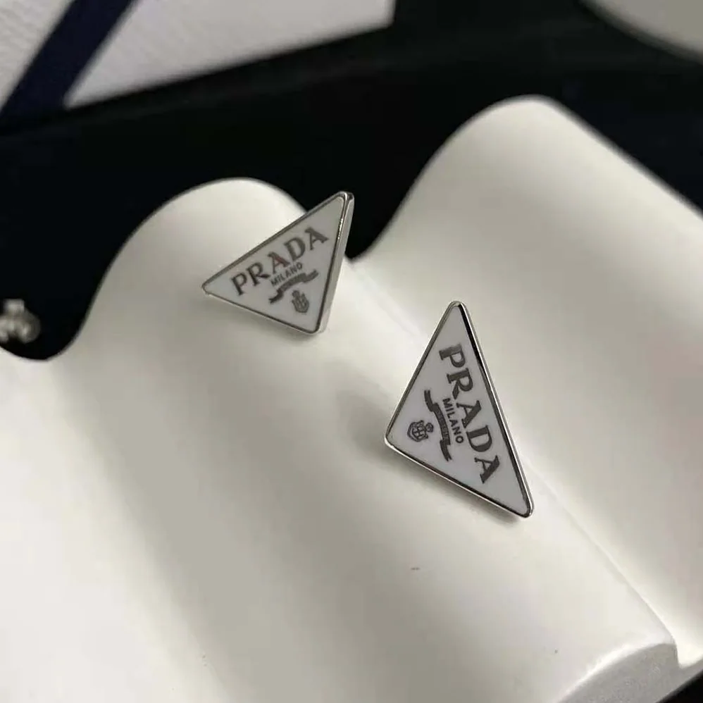 Prada Symbole Earrings in 925 Sterling Silver for Women