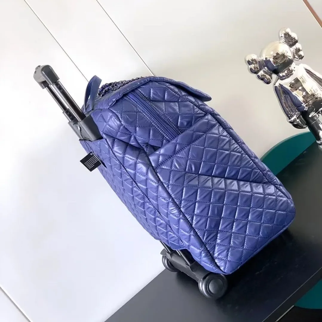 Chanel Classic Quilted Suitcase Blue / Chanel Classic Quilted Suitcase Blue /