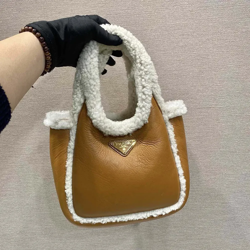 Prada Shearling Mini Handbag for Women Prada Shearling Mini Handbag for Women