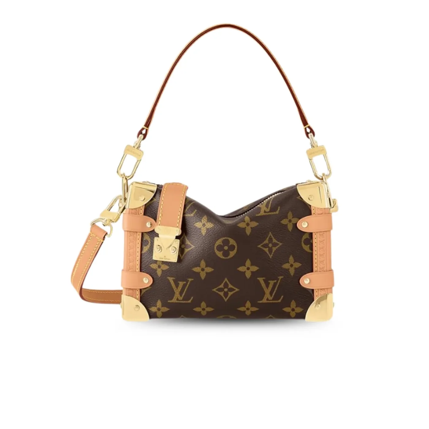 Louis Vuitton Side Trunk PM Bag Brown / Louis Vuitton Side Trunk PM Bag Brown /