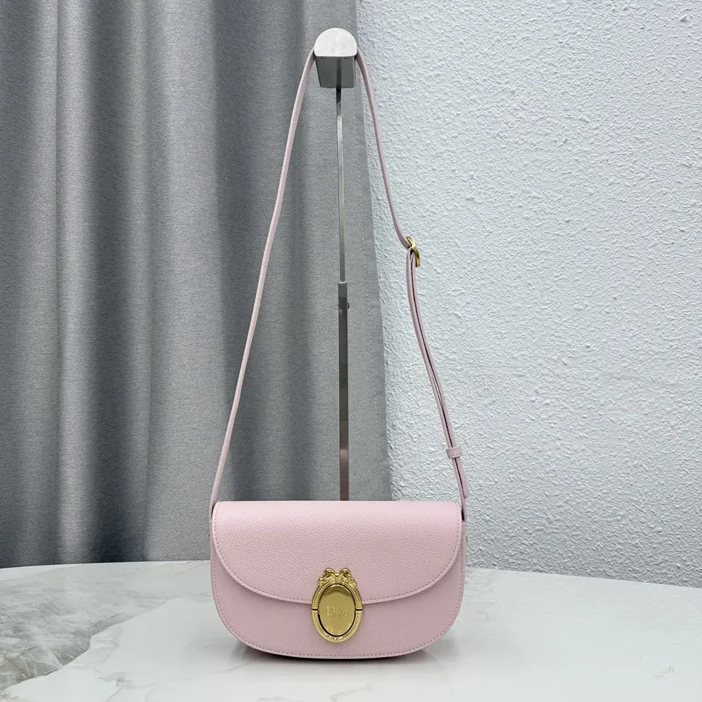 Dior Small Dior Médaillon Flap Bag Rose Tendre Grained Calfskin for Women Dior Small Dior Médaillon Flap Bag Rose Tendre Grained Calfskin for Women