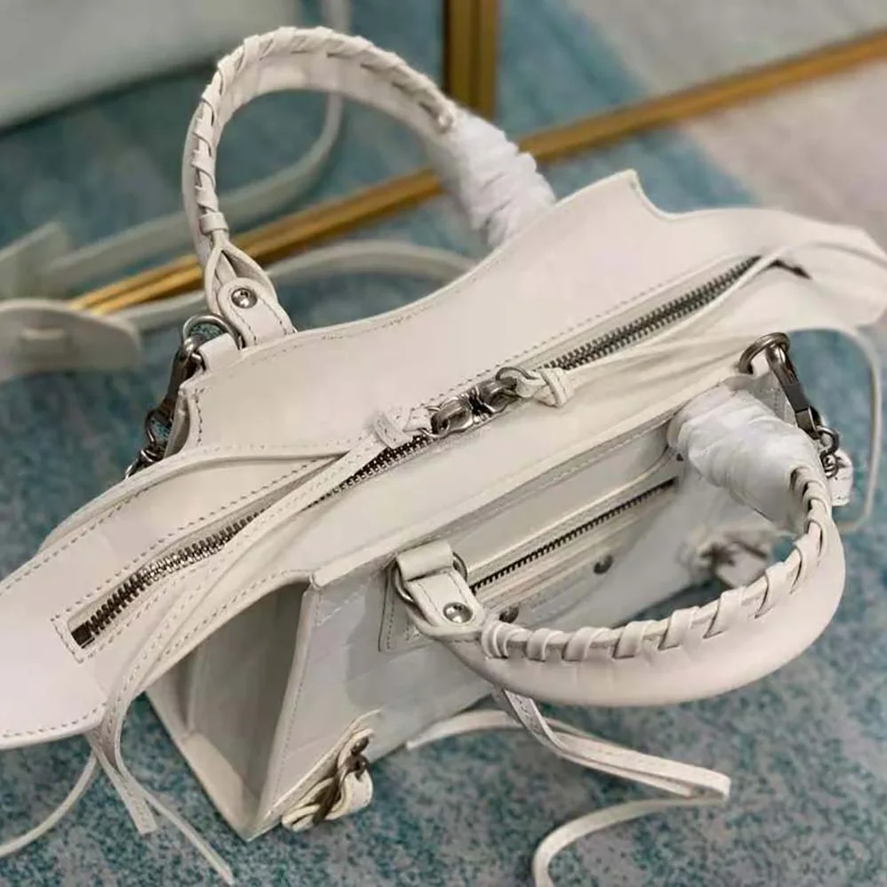 Balenciaga Neo Classic Mini Top Handle Bag for Women in White