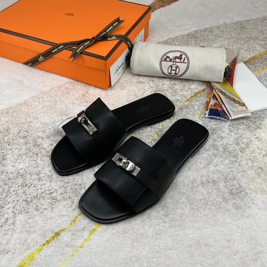 Hermes Giulia Sandal Brown