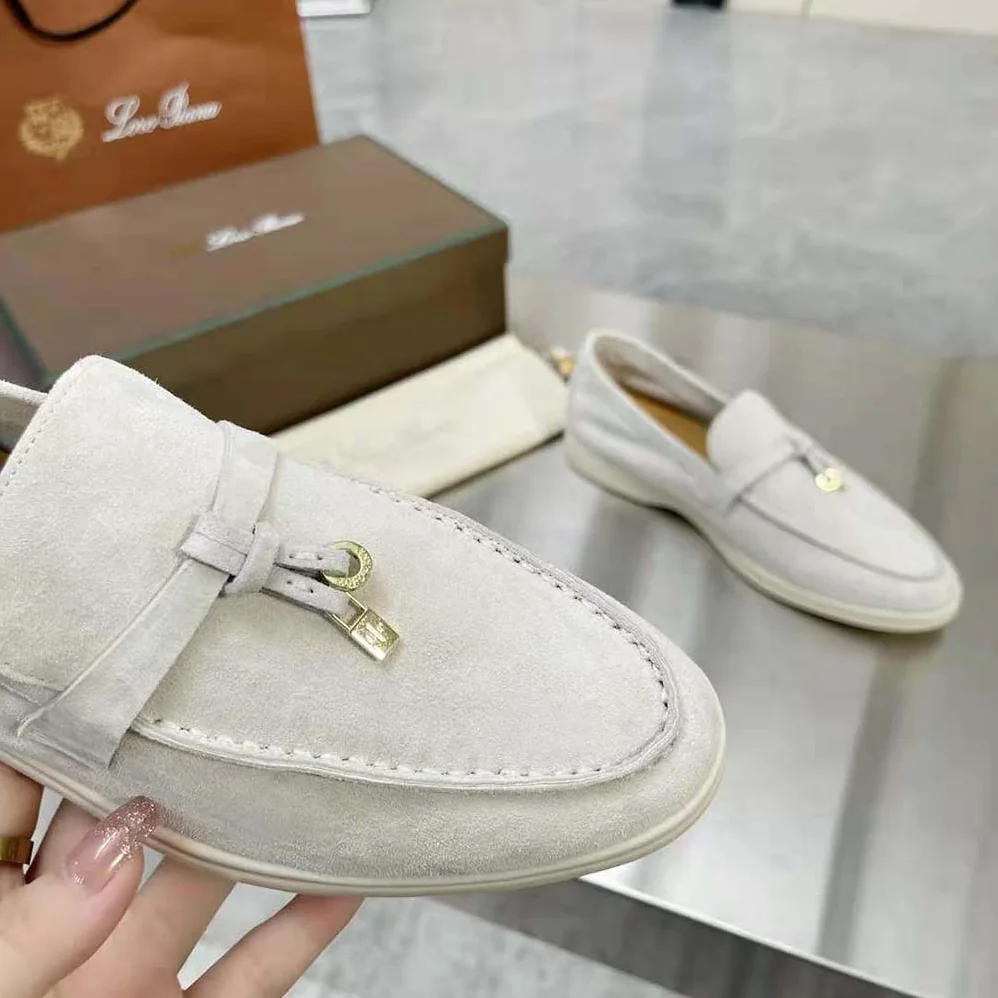 Loro Piana Summer Charms Walk Loafers for Unisex in White