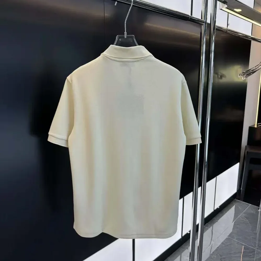 Prada Fleece Polo Natural Shirt in a Fleece Design for Men in Beige