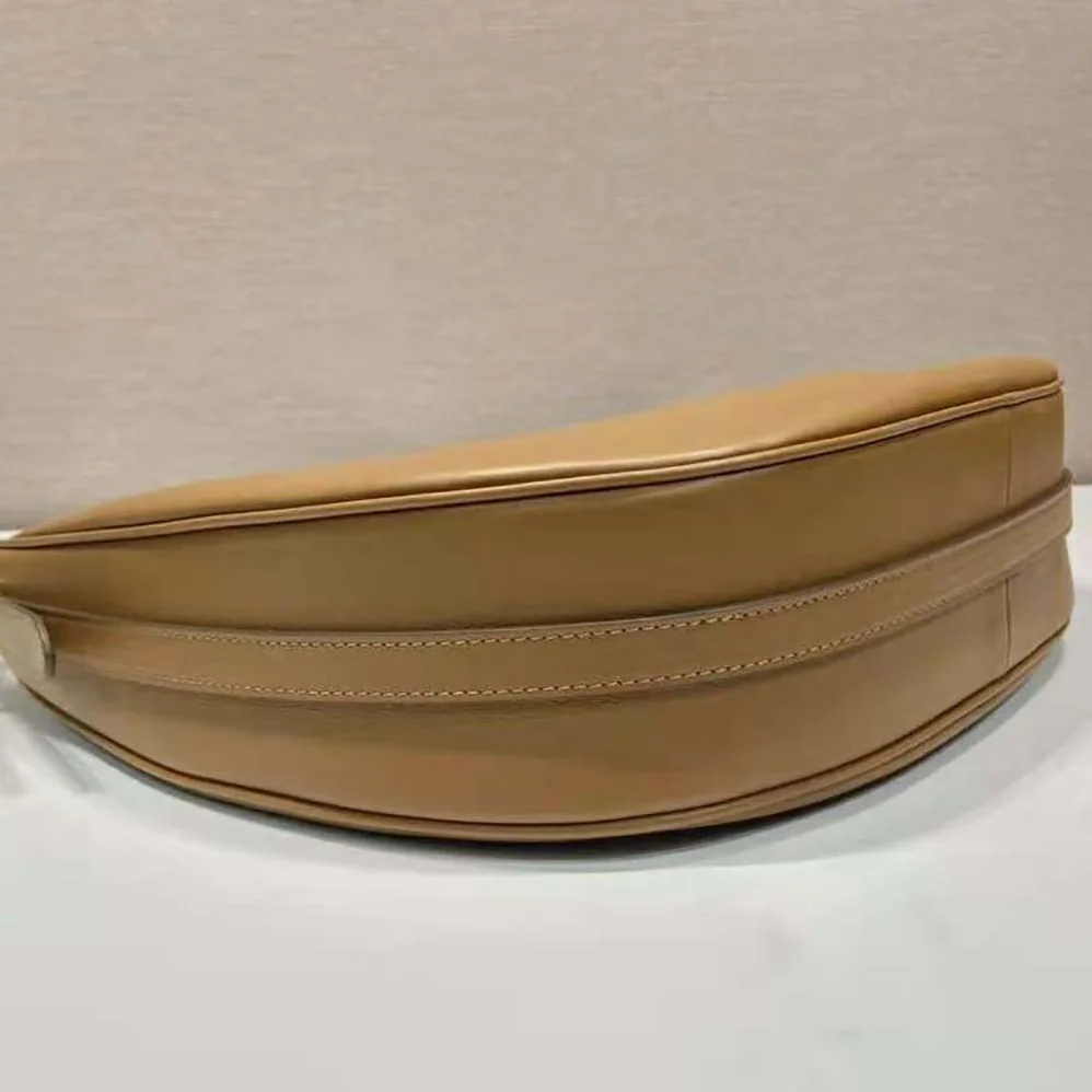Prada Large Leather Shoulder Bag for Women in Brown