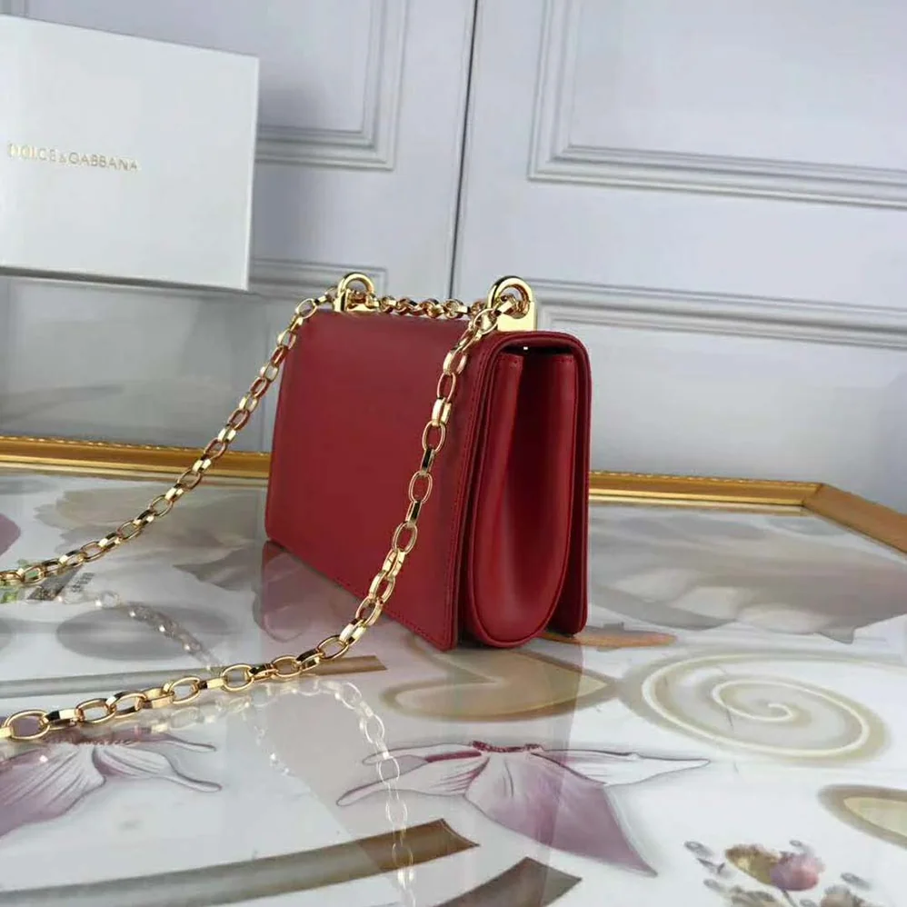 Dolce Gabbana D&G DG Girls Shoulder Bag Nappa Leather for Women in Red Dolce Gabbana D&G DG Girls Shoulder Bag Nappa Leather for Women in Red