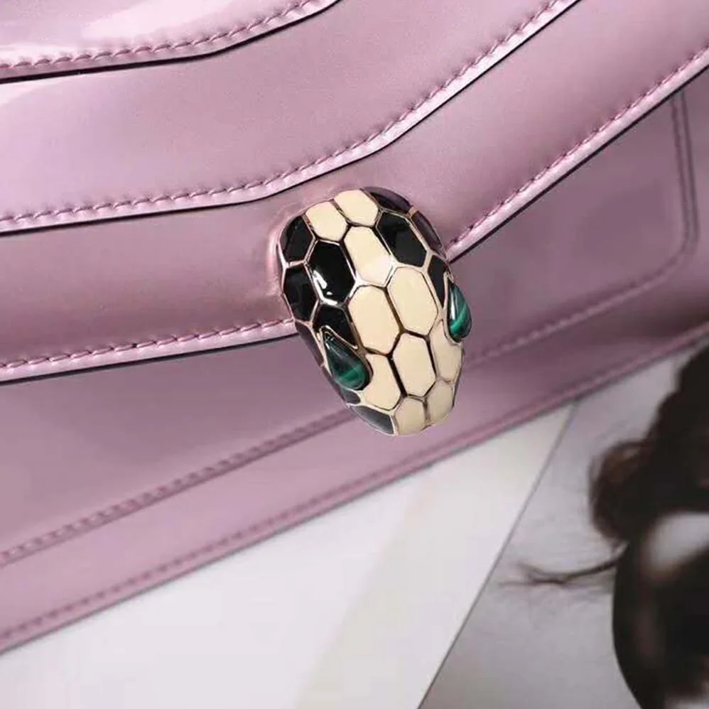 Bvlgari Serpenti Forever Flap Cover in Calf Leather for Women in Pink