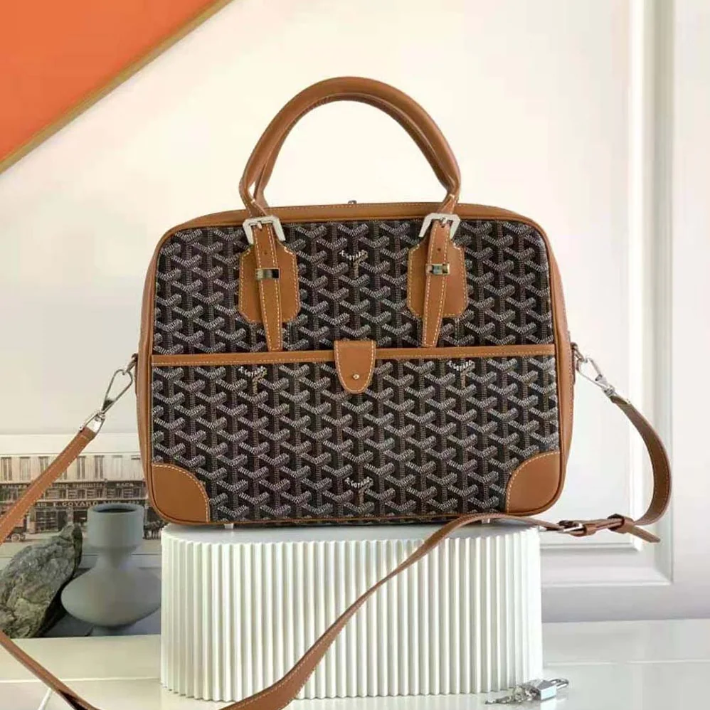 Goyard Ambassade MM Document Case for Women in Brown Goyard Ambassade MM Document Case for Women in Brown