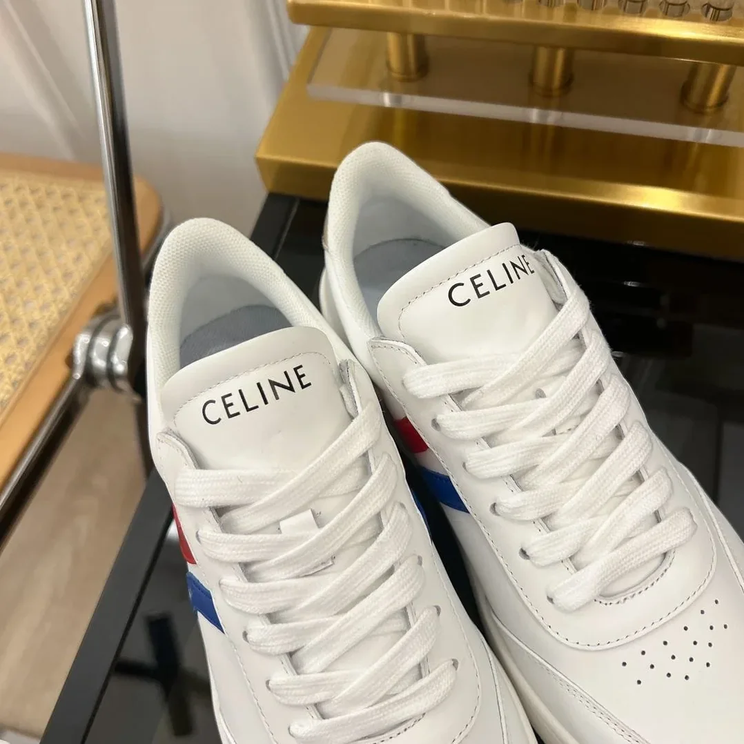 Celine Tennis Sneakers And Laminated White .01UT Celine Tennis Sneakers And Laminated White .01UT