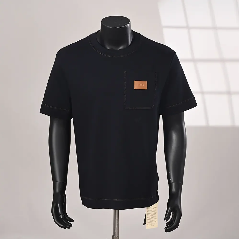 Fendi Dark Blue Cotton T for Men in shirt Fendi Dark Blue Cotton T for Men in shirt
