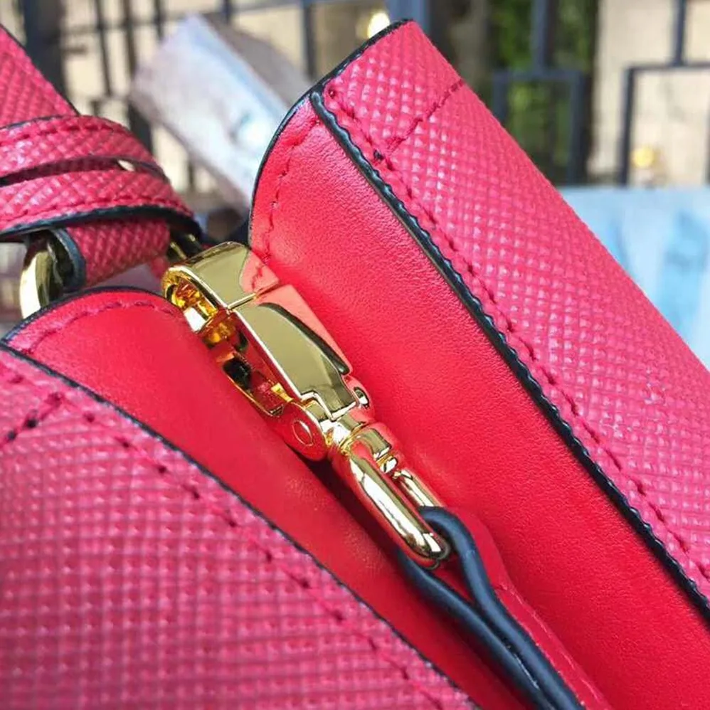 Prada Panier Medium Bag in Saffiano Leather for Women in Red Prada Panier Medium Bag in Saffiano Leather for Women in Red