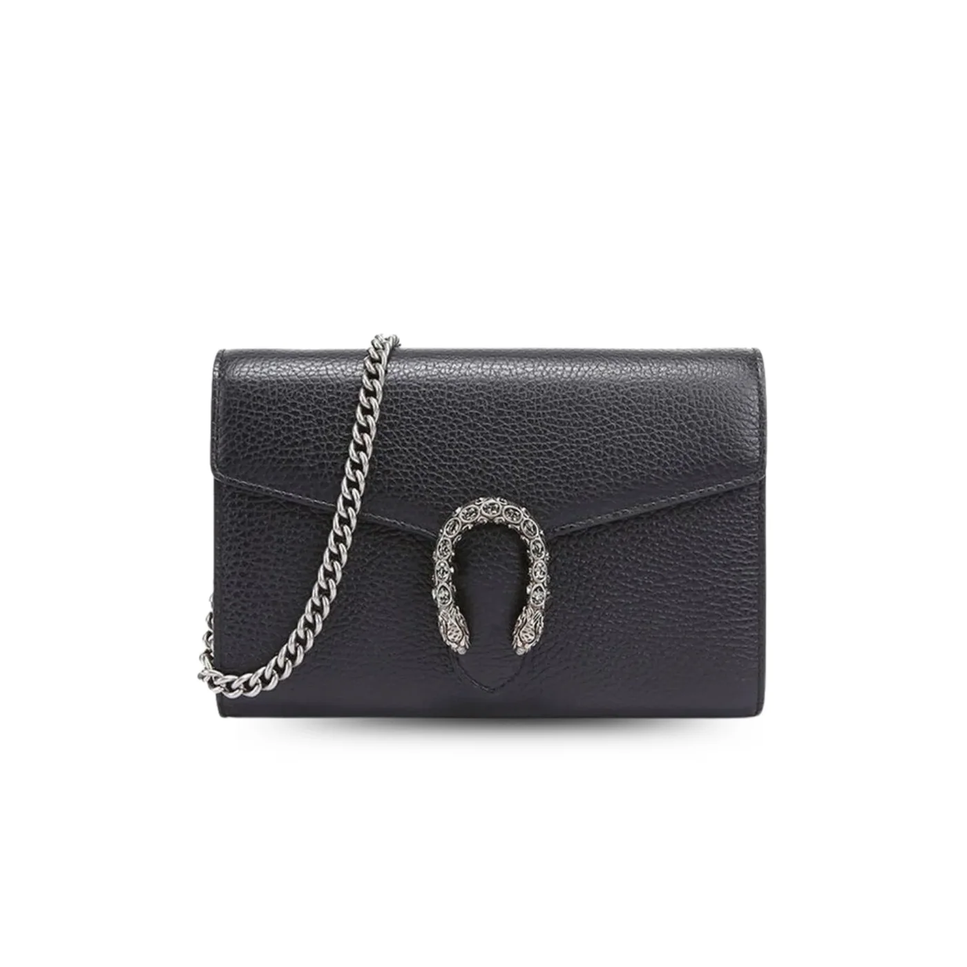 Gucci Dionysus Mini Chain Shoulder Bag / Emerald Black Metal-Free Tanned Antique Silver Hardware