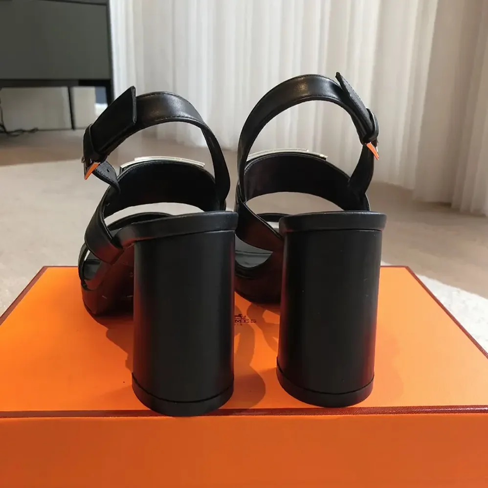Hermes Ilona 90 Sandal-Black H241153Z for Women