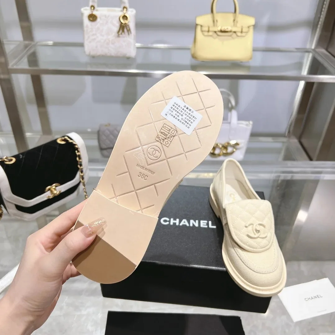 Chanel Moccasins White Chanel Moccasins White