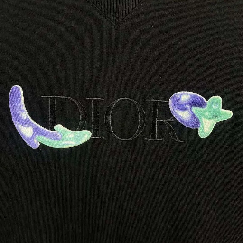 Dior Oversized Dior and Kenny Scharf T for Men in shirt Black Cotton Jersey