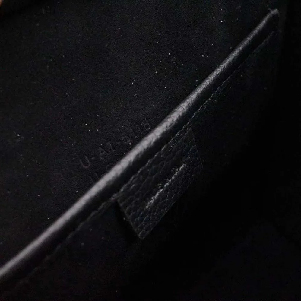 Celine Nano Luggage Bag in Drummed Calfskin for Women in Black