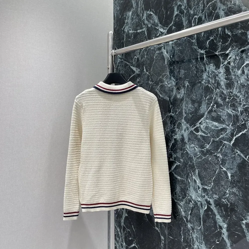 Miu Miu Cotton Knit Zipper Cardigan for Women Miu Miu Cotton Knit Zipper Cardigan for Women