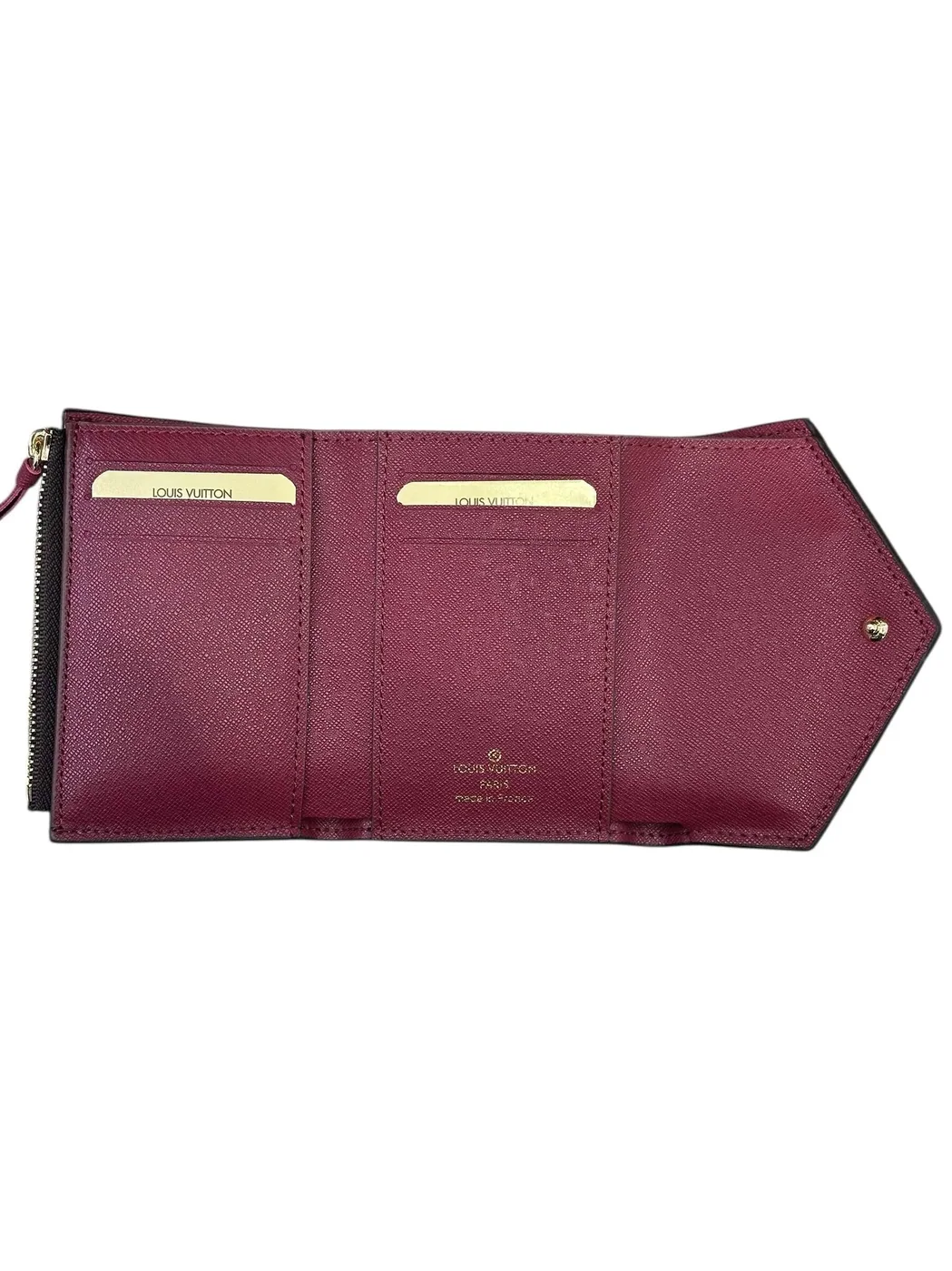 Victorine Wallet Burgundy Monogram Canvas