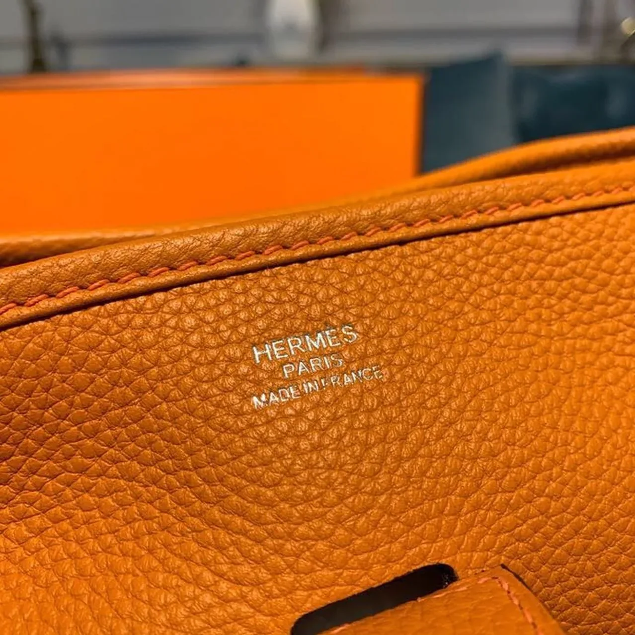 Hermes Evelyne III GM Bag Orange / Hermes Evelyne III GM Bag Orange /