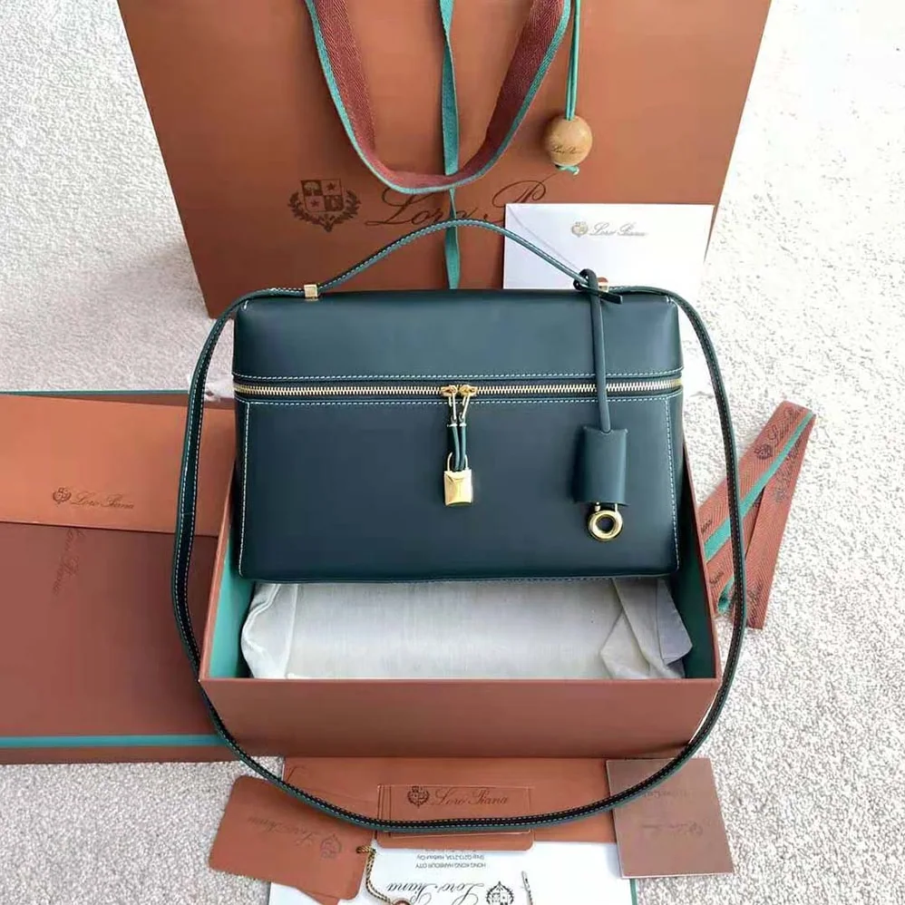 Loro Piana Extra Bag in Calfskin Leather for Women in Green