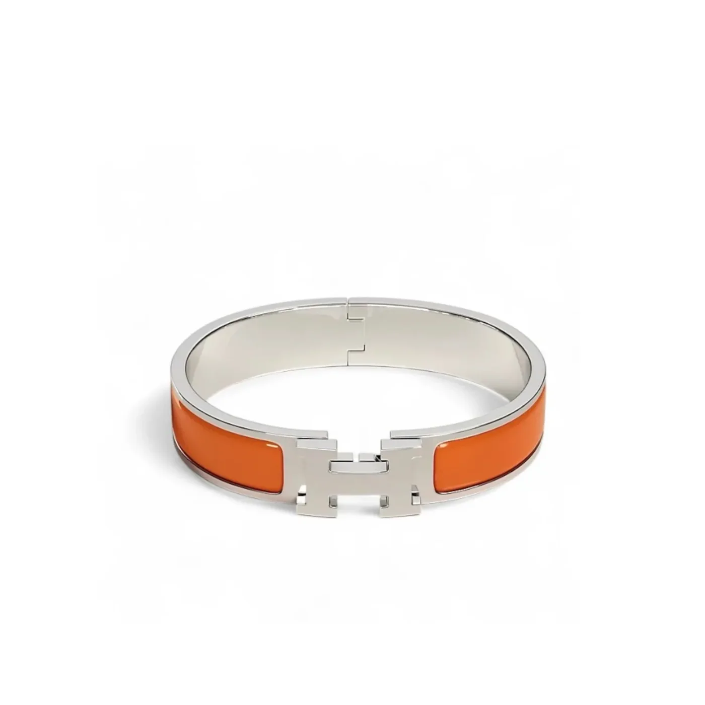 Hermes Clic H Bracelet Orange Hermes Clic H Bracelet Orange