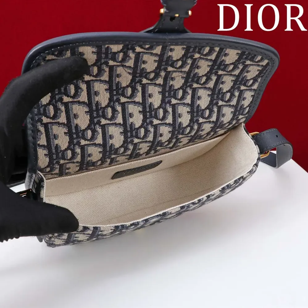 Dior Bobby East-West Bag Blue Dior Oblique Jacquard for Women