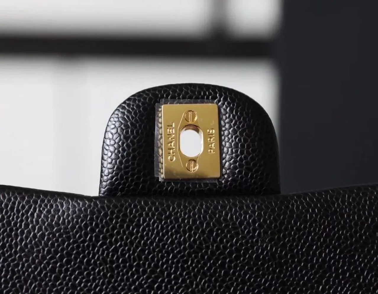 Chanel Classic Flap Bag Mini Crossbody in Black Gold Hardware