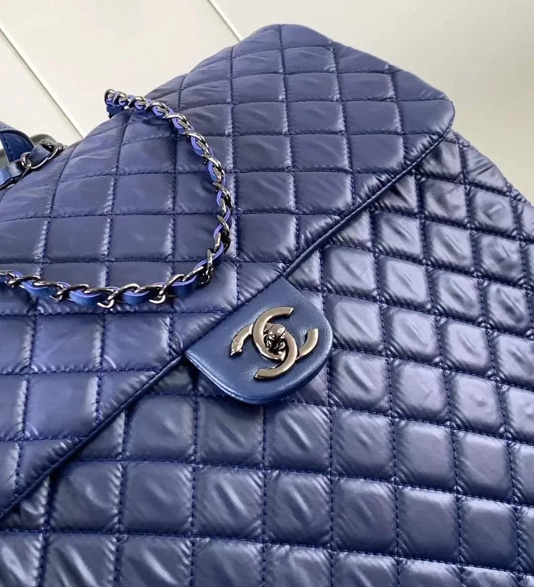 Chanel Classic Quilted Suitcase Blue / Chanel Classic Quilted Suitcase Blue /