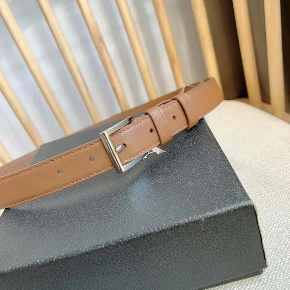 Prada N Leather Belt with Enameled-metal Triangle Logo for Unisex in Brown Prada N Leather Belt with Enameled-metal Triangle Logo for Unisex in Brown