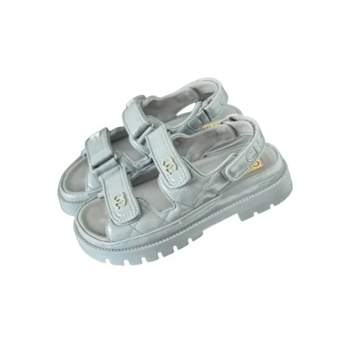 Chanel Sandals Light Blue Chanel Sandals Light Blue