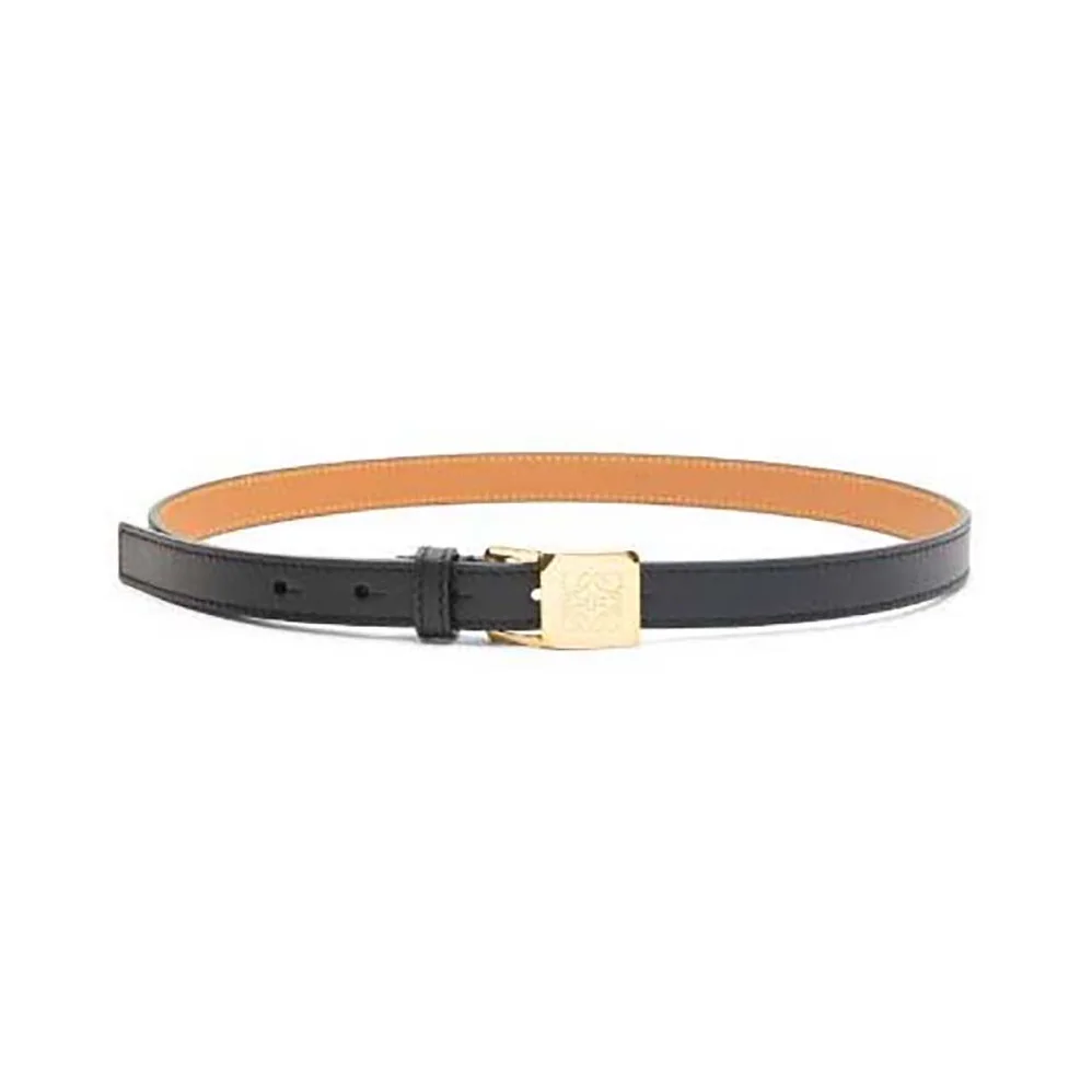 Loewe Amazona Padlock Belt in Smooth Calfskin for Women in Black Loewe Amazona Padlock Belt in Smooth Calfskin for Women in Black