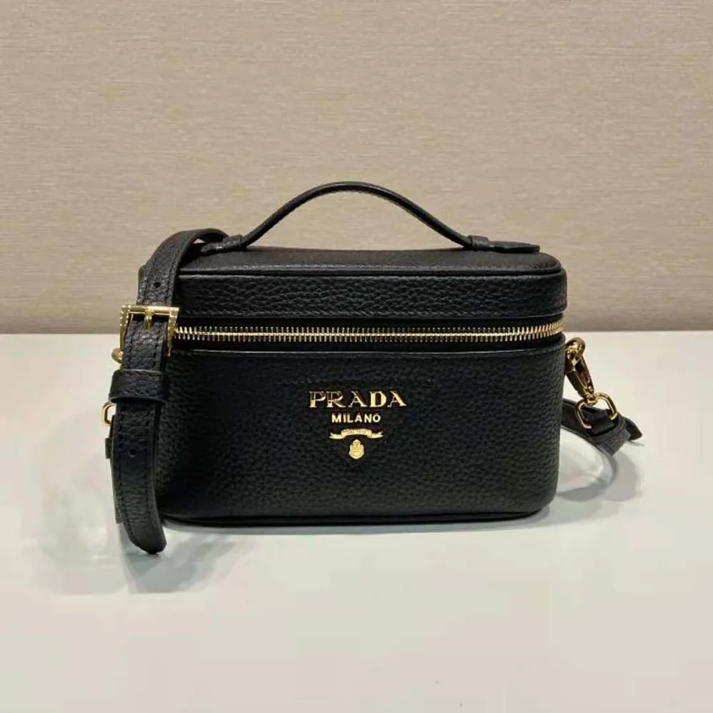 Prada Leather Mini-Bag for Women in Black