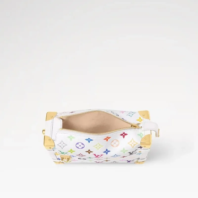 Louis Vuitton LV x TM Side Trunk MM Crossbody Bag in Multicolored Gold Hardware