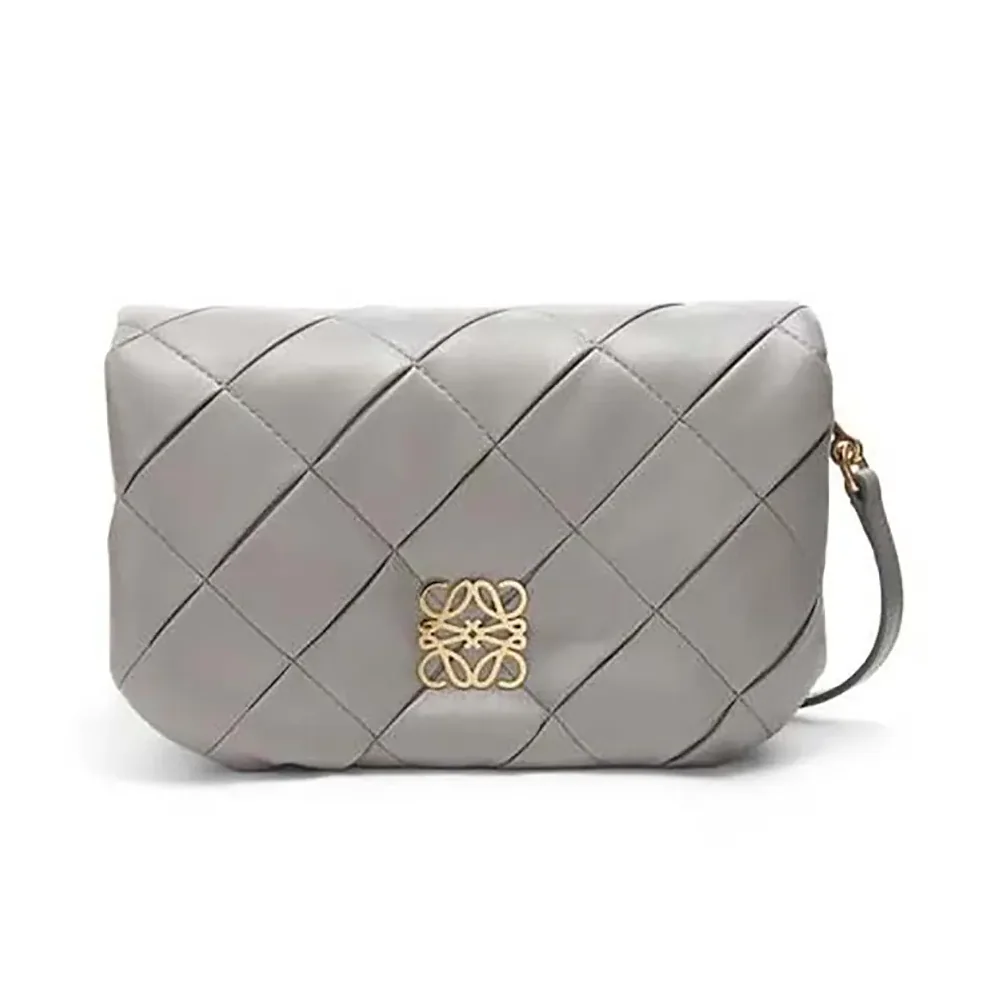 Loewe Mini Puffer Goya in Pleated Shiny Nappa Lambskin for Women