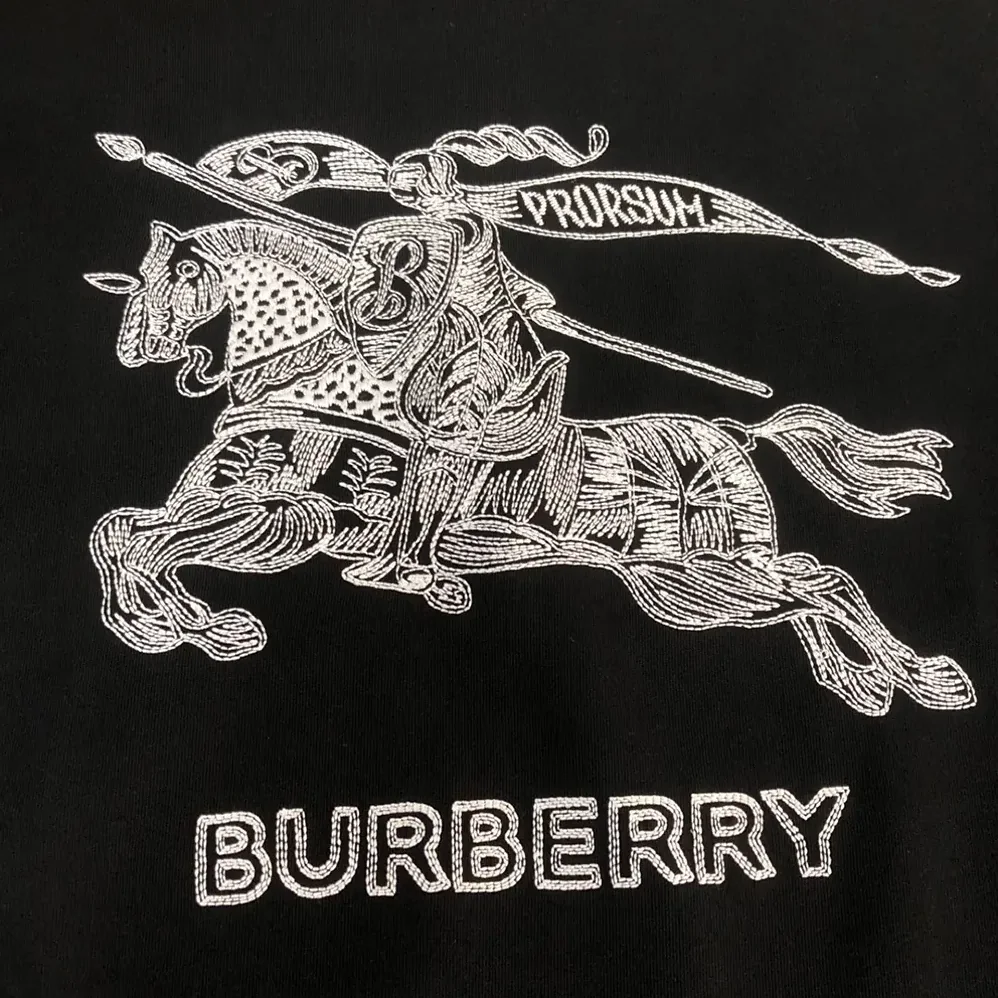Burberry EKD Cotton T-shirt for Men in Black