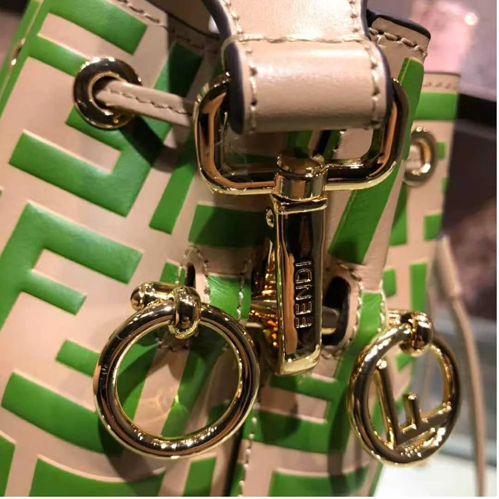 Fendi Mon Tresor Beige Leather Mini Bag for Women Fendi Mon Tresor Beige Leather Mini Bag for Women