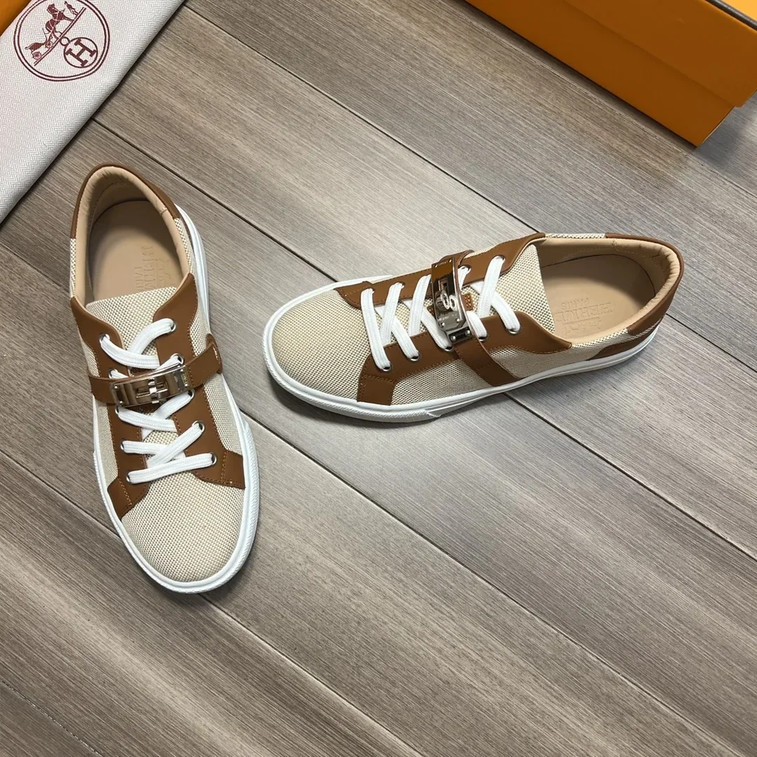 Hermes Casual Sneakers Beige