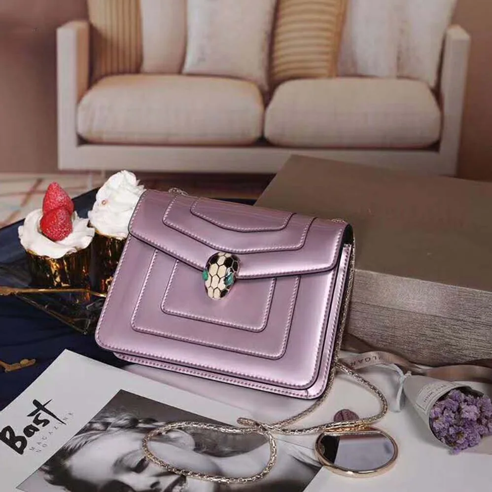 Bvlgari Serpenti Forever Mini Bag in Calf Leather for Women in Pink Bvlgari Serpenti Forever Mini Bag in Calf Leather for Women in Pink