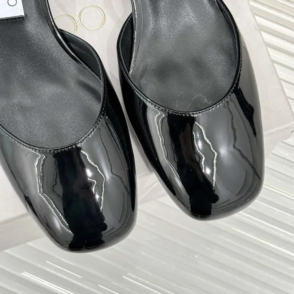 Jimmy Choo Pixie Block Heel 45 Black Patent Leather Pumps for Women Jimmy Choo Pixie Block Heel 45 Black Patent Leather Pumps for Women