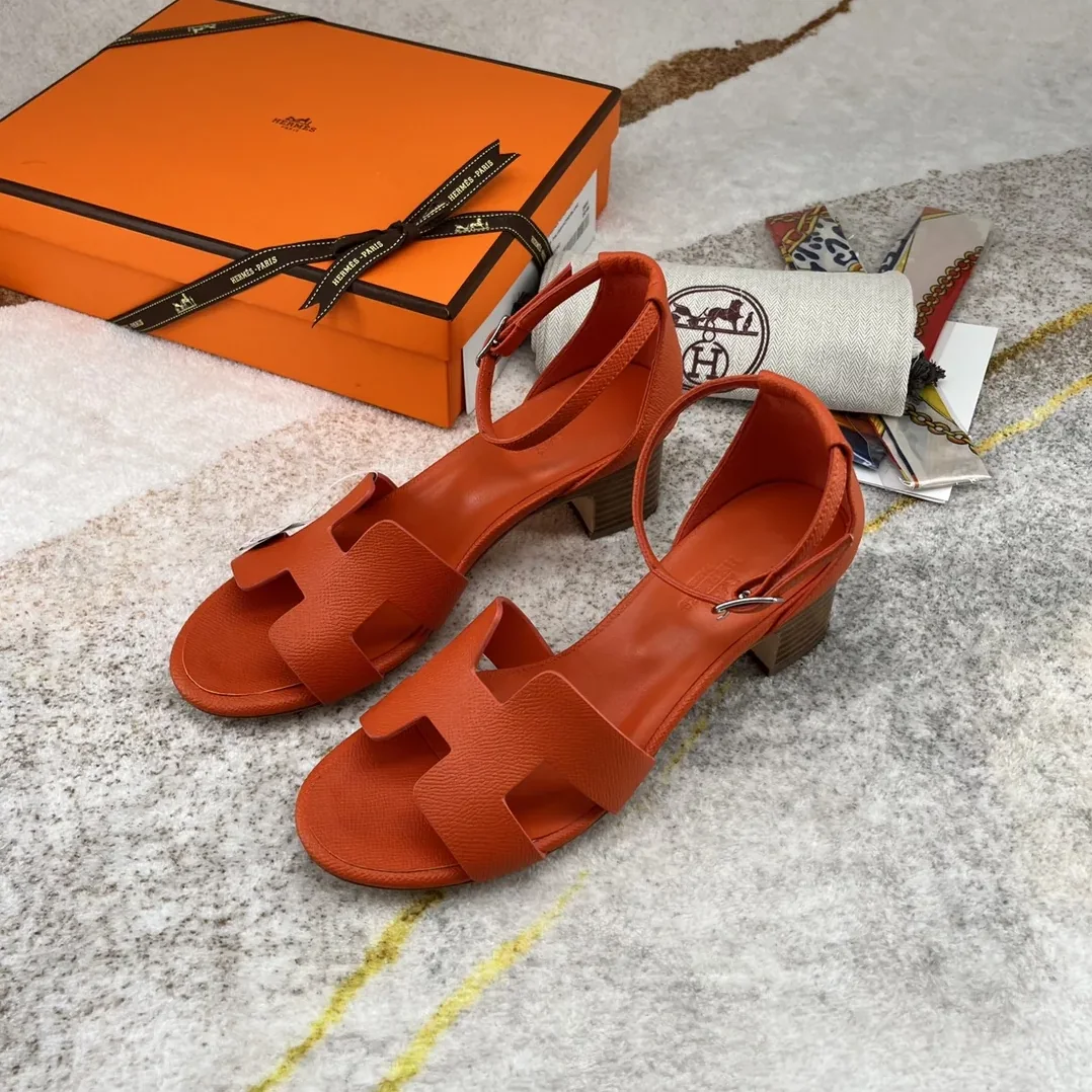 Hermes Encens 50 Sandal Orange