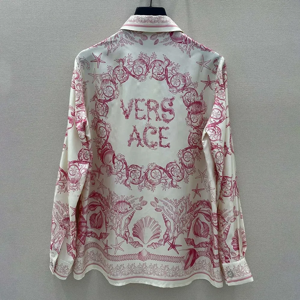 Versace Underwater Barocco Fitted Shirt for Women Versace Underwater Barocco Fitted Shirt for Women