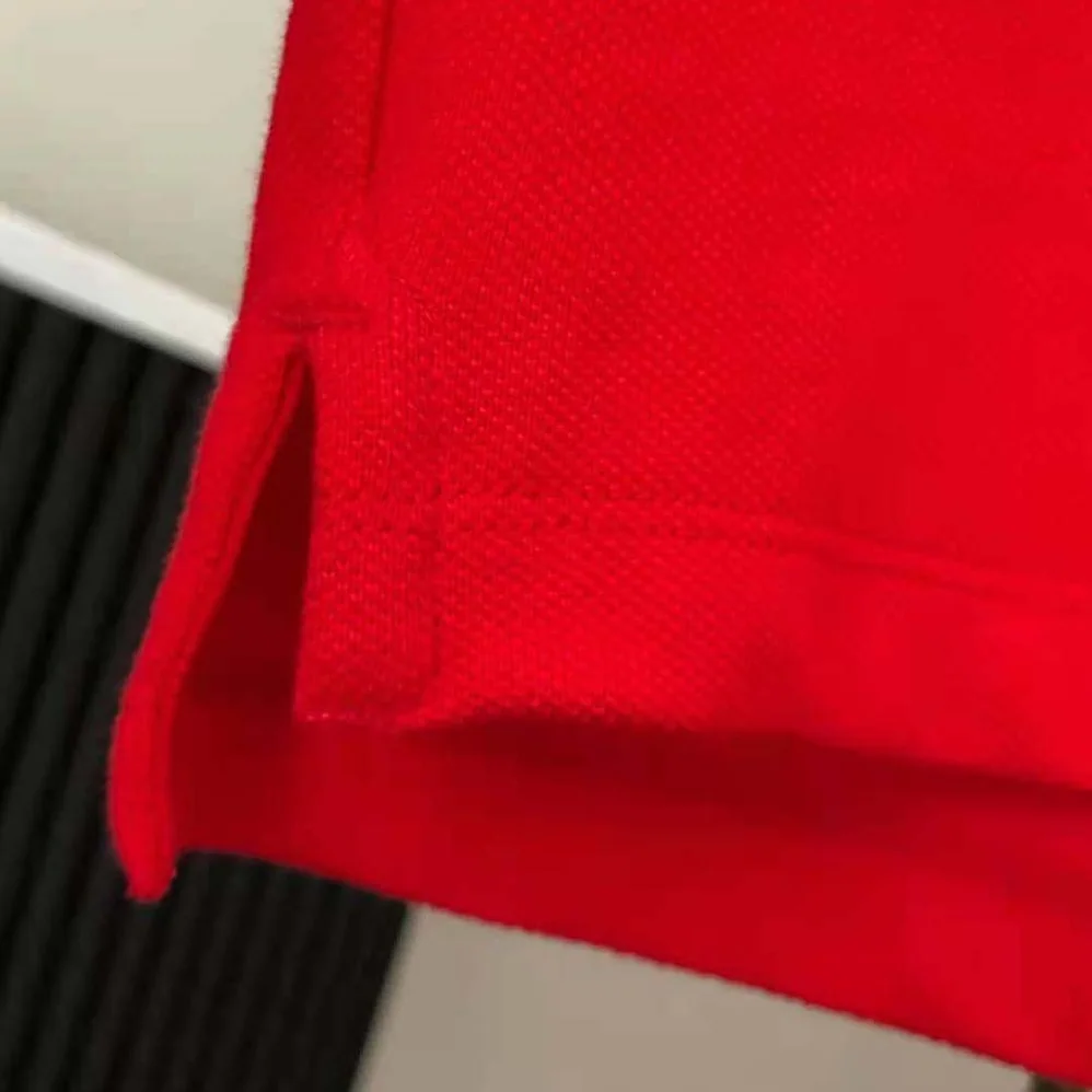 Burberry Logo Detail Cotton Pique Polo Shirt for Men in Red