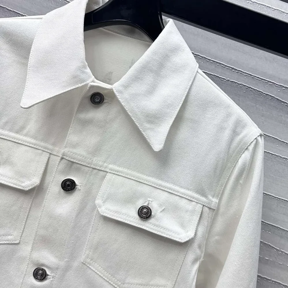 Dior Jacket Ecru Cotton Denim with Gold for Men in Tone Dior Astral Motif Dior Jacket Ecru Cotton Denim with Gold for Men in Tone Dior Astral Motif