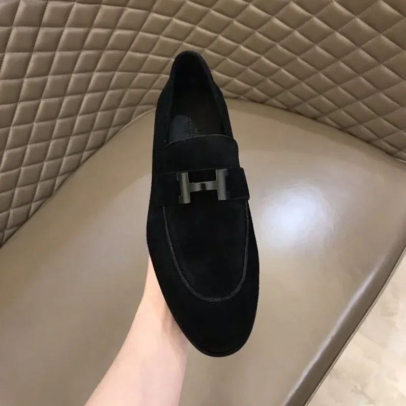 Hermes Paris Loafers Black