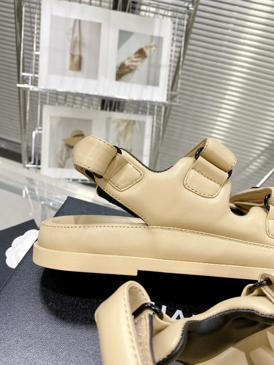 Chanel Sandals With Chanel Logo Beige for Women